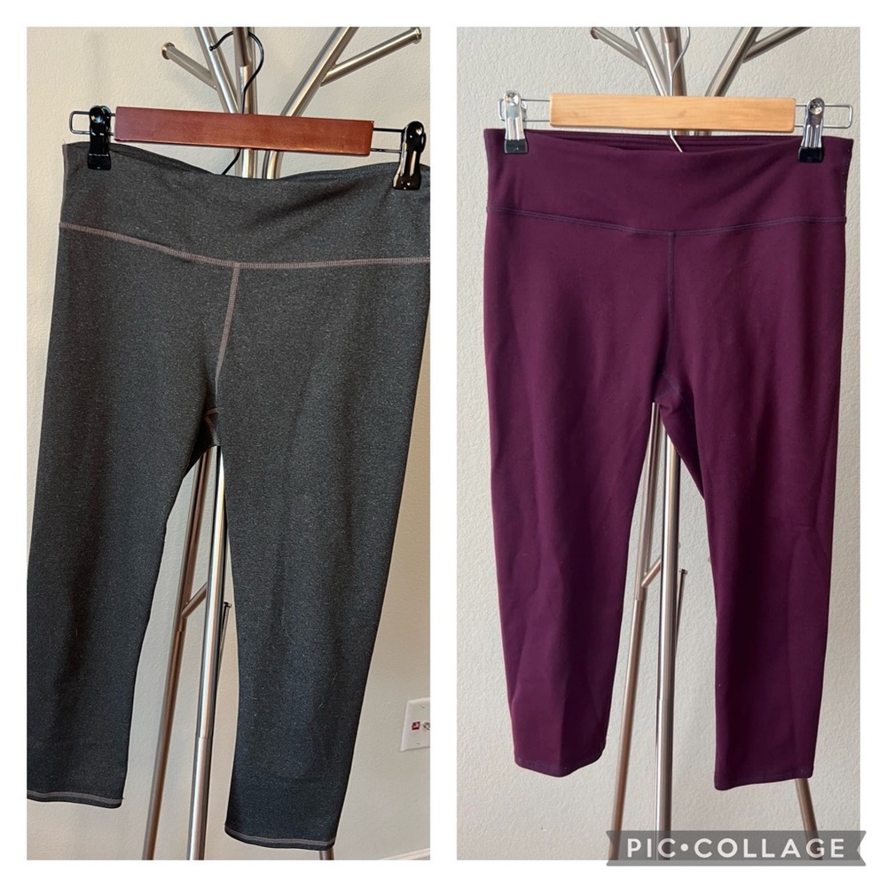 SOLD - (2) Fabletics cropped mid-rise leggings